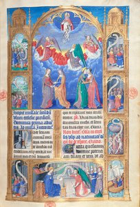 Ms 412ミセル・ド・パリのオープニングページ、c.1475